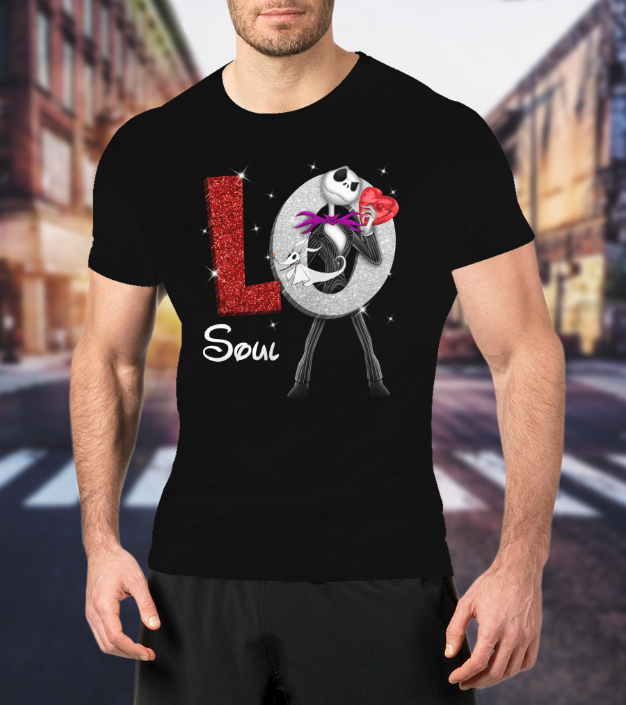 Soul Love Jack Skellington Zero Heart T-Shirt