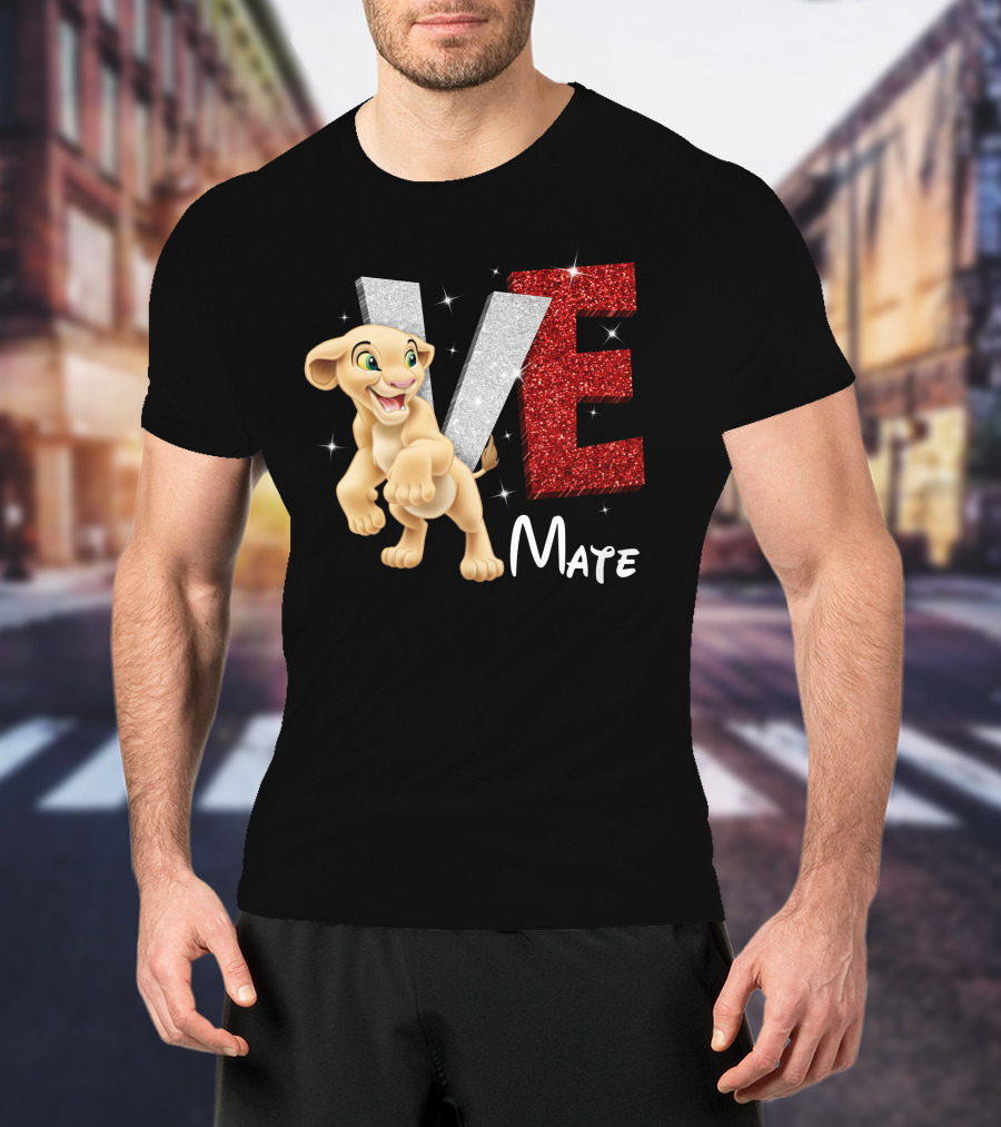 Nala Love Mate Lion Cub Sparkle T-Shirt