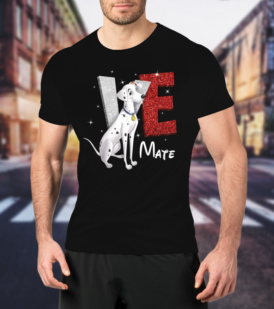 Perdita Love Mate Dalmatian Sparkle T-Shirt