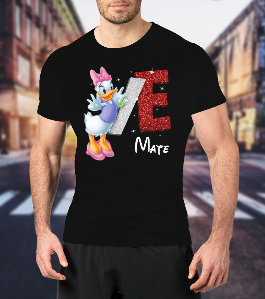 Daisy Duck Love Mate Sparkling Style T-Shirt