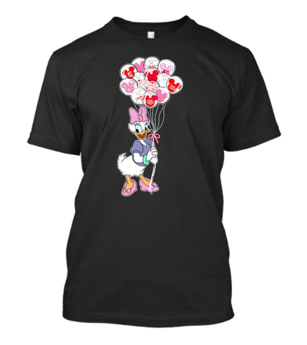 Daisy Duck Balloons Xo Love Minnie Mouse Icons T-Shirt