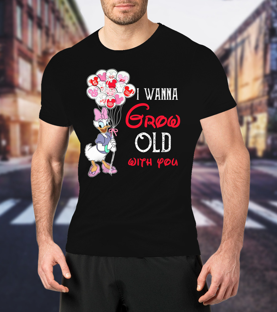 I Wanna Grow Old With You Daisy Balloons T-Shirt
