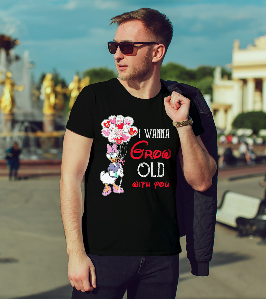 I Wanna Grow Old With You Daisy Balloons T-Shirt