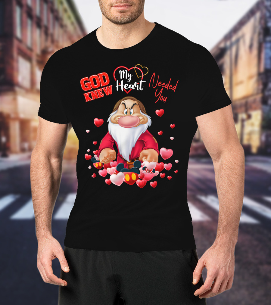 God Knew My Heart Needed You Grumpy Hearts Disney T-Shirt