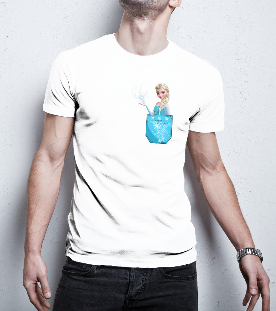 Elsa Pocket Magic Snowflakes Frozen Disney T-Shirt