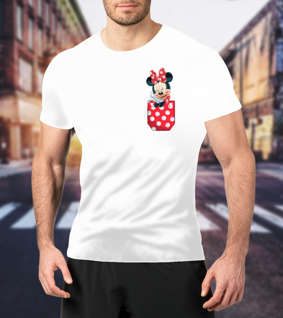 Minnie Mouse Polka Dot Pocket Fun T-Shirt