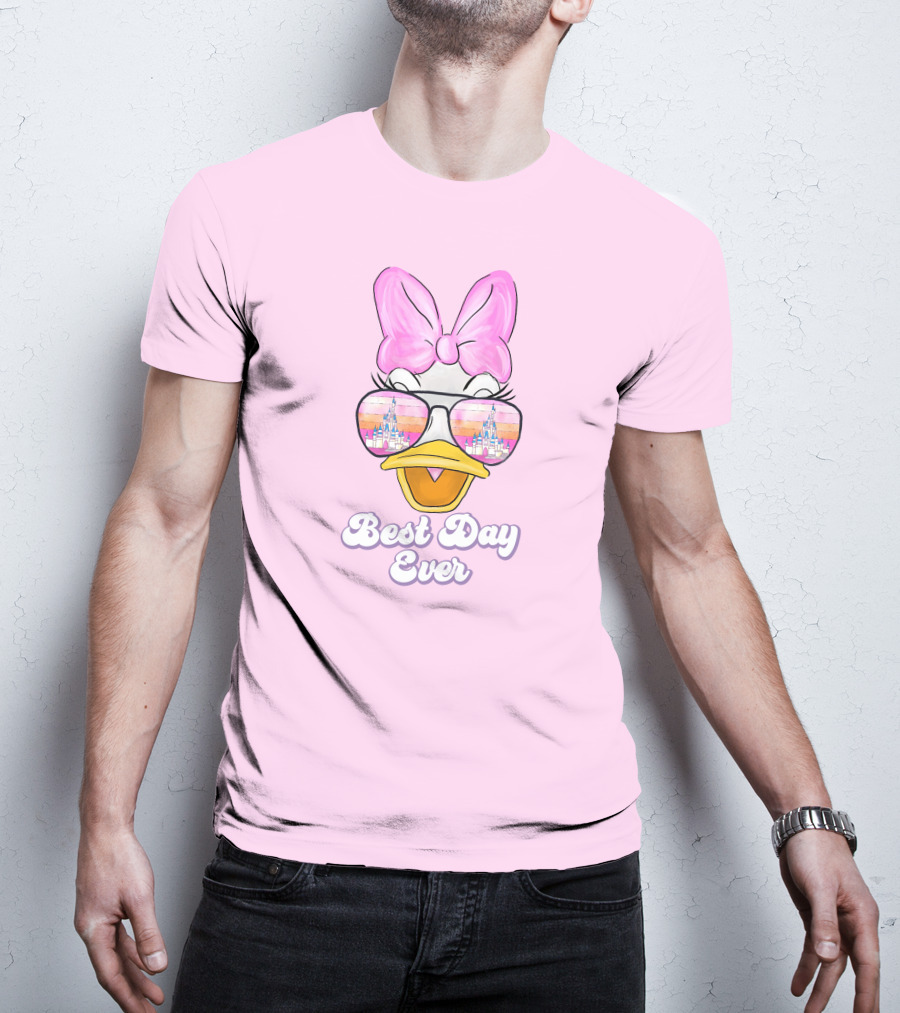 Best Day Ever Daisy Duck Disney Castle Reflection T-Shirt