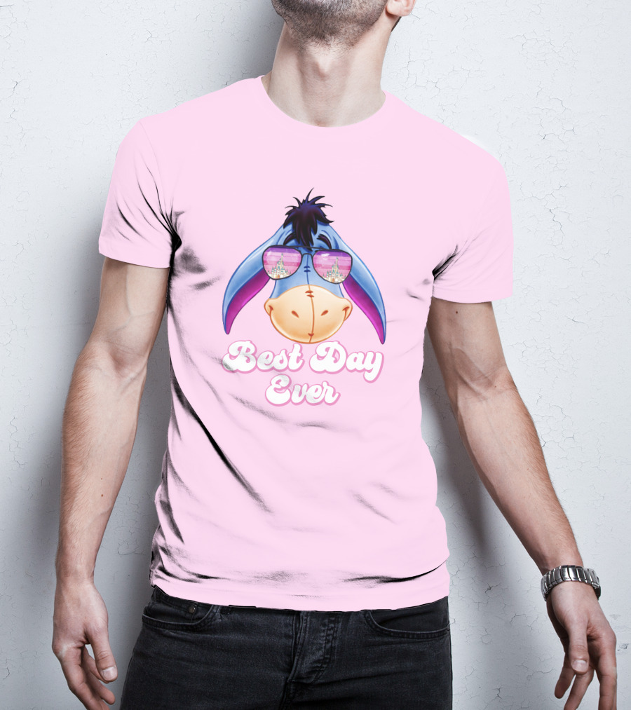 Best Day Ever Eeyore With Castle Sunglasses T-Shirt