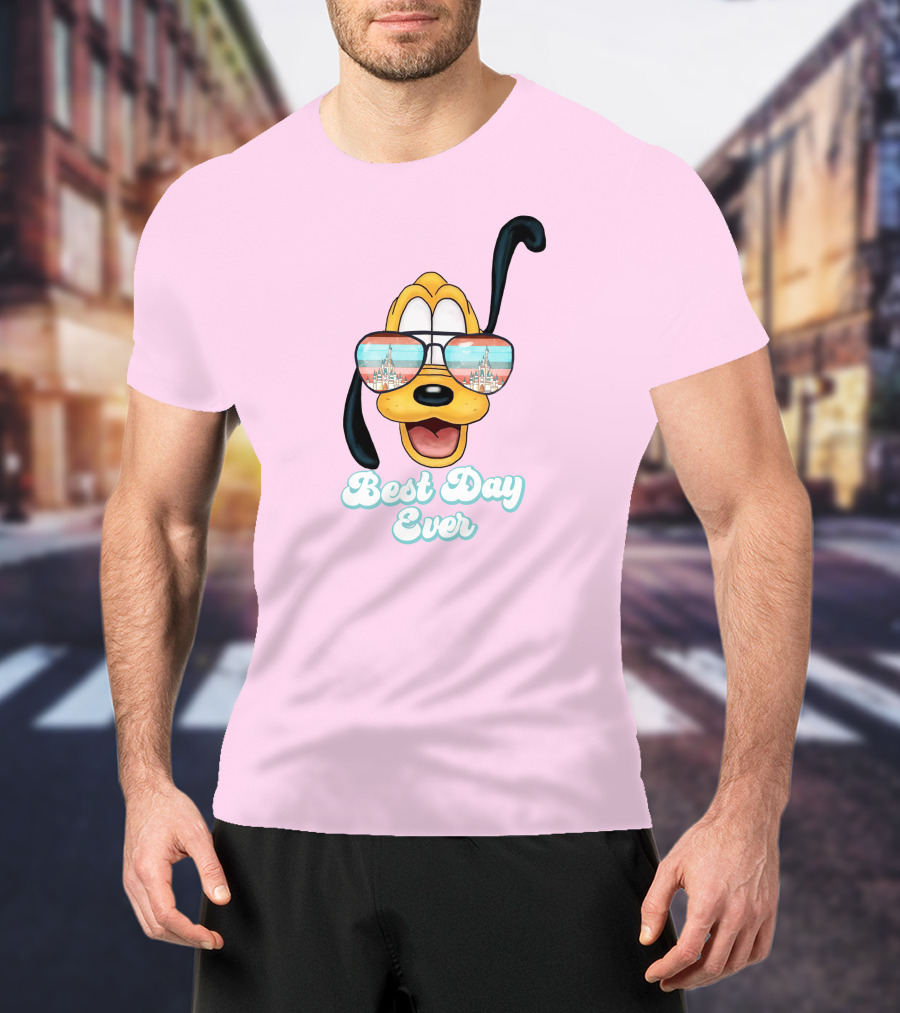 Pluto Sunglasses Best Day Ever T-Shirt