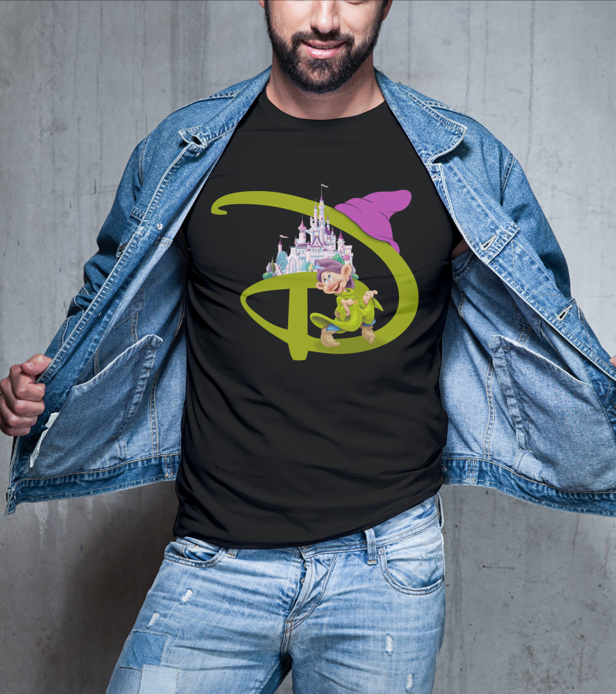 Dopey With Disneyland Castle Disney T-Shirt