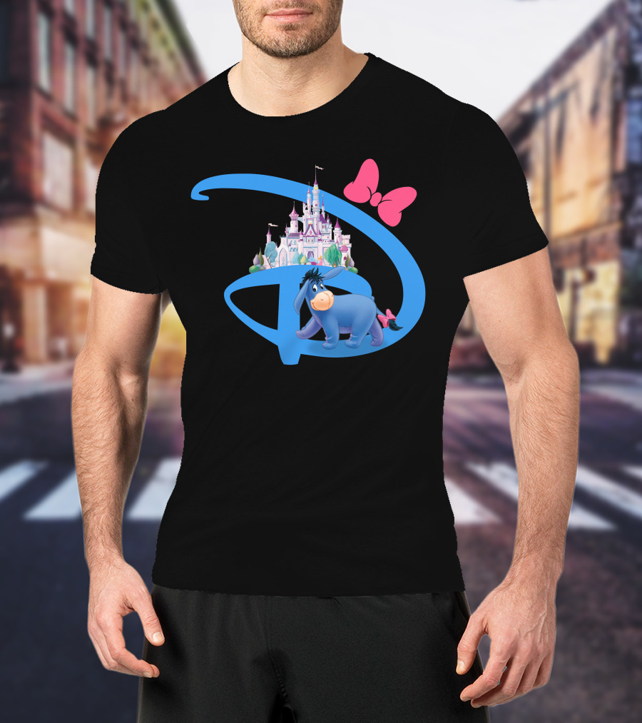 Eeyore Disney Castle Bow T-Shirt