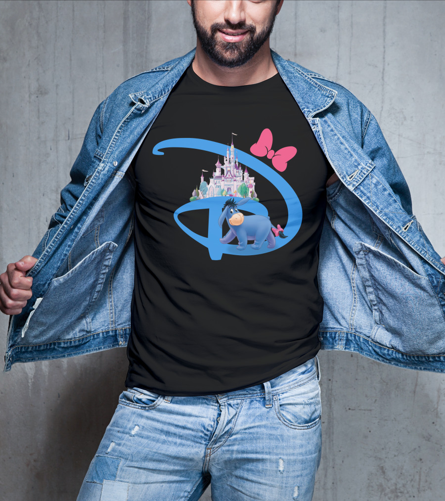 Eeyore Disney Castle Bow T-Shirt