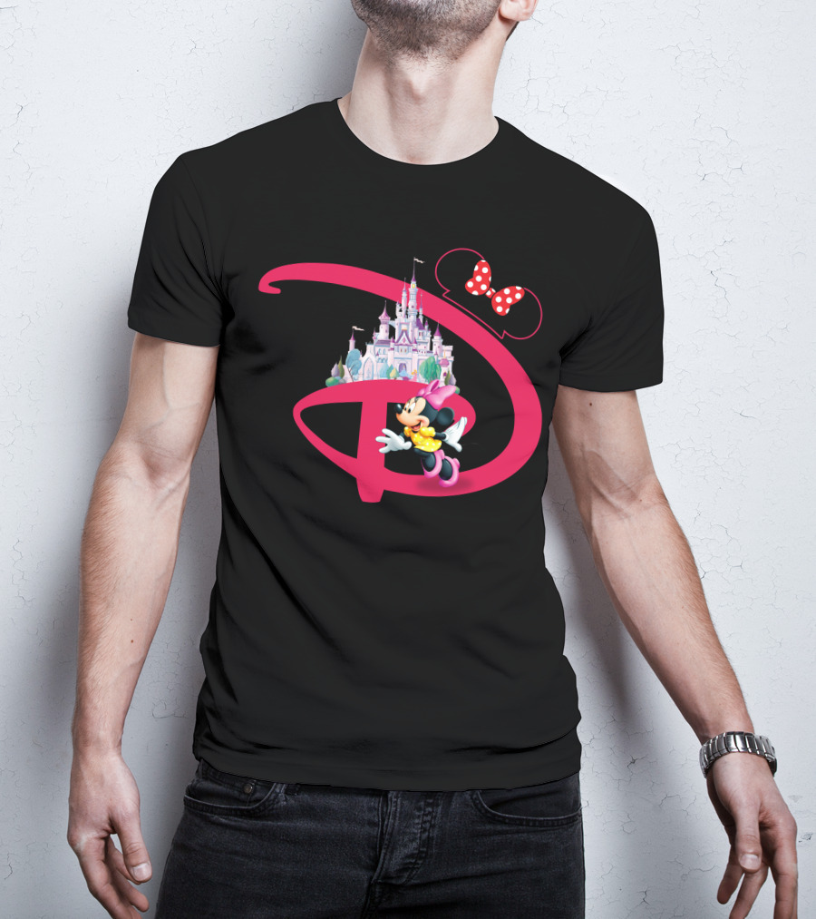 Minnie Mouse Disney Castle With Bow T-Shirt