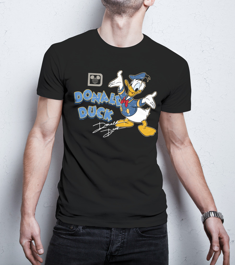 Donald Duck Retro Style Disney Character T-Shirt