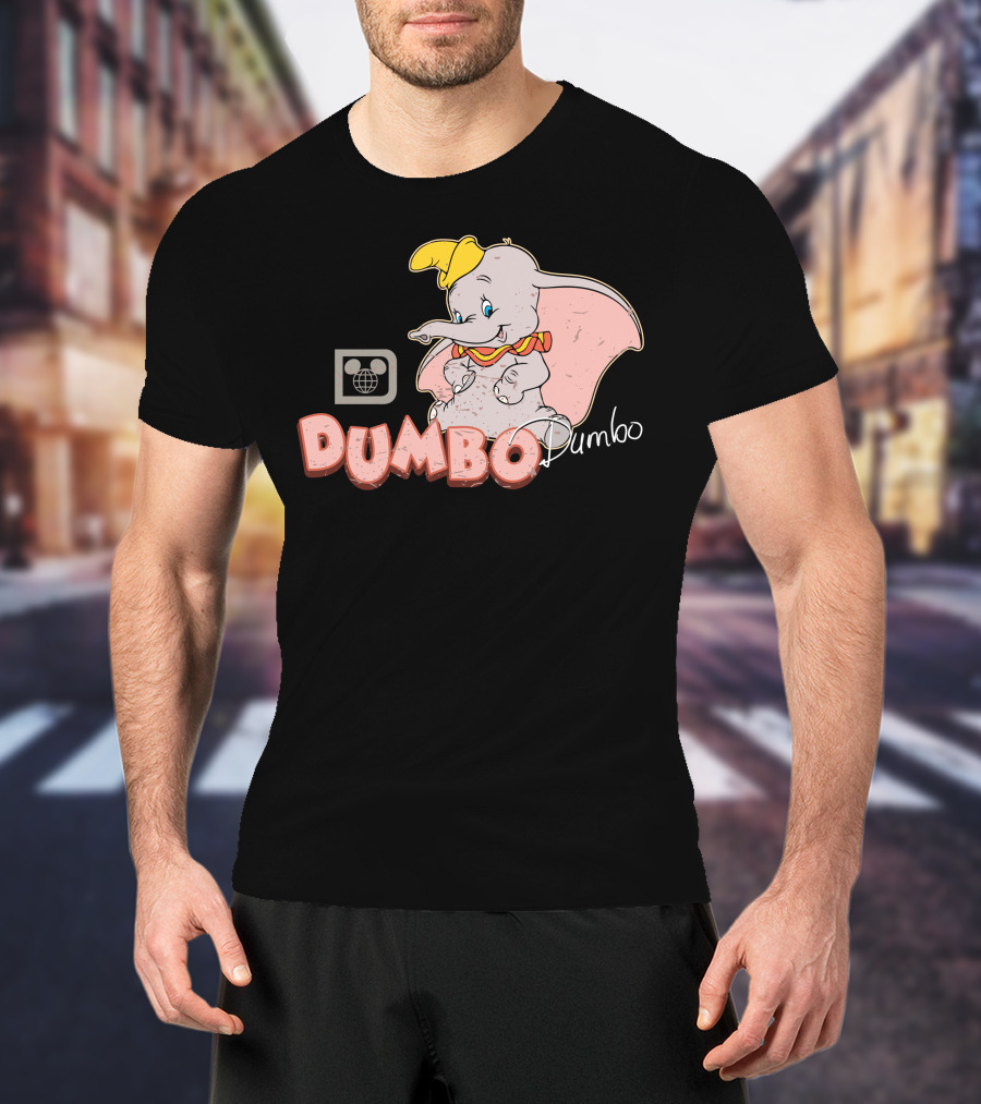 Dumbo Disney Classic Character Vintage Style With Mickey Mouse T-Shirt