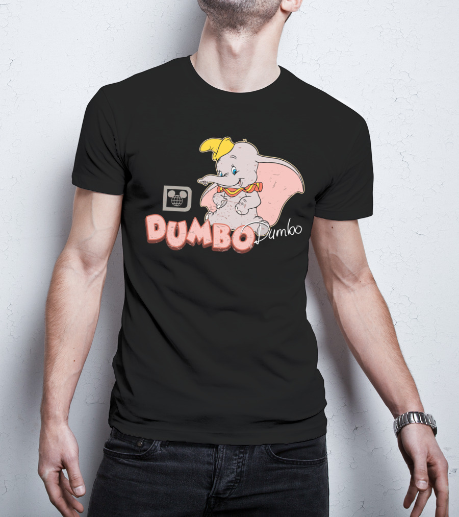 Dumbo Disney Classic Character Vintage Style With Mickey Mouse T-Shirt