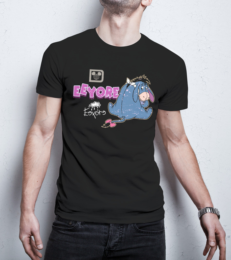 Eeyore Vintage Style Disney Logo With Eeyore T-Shirt