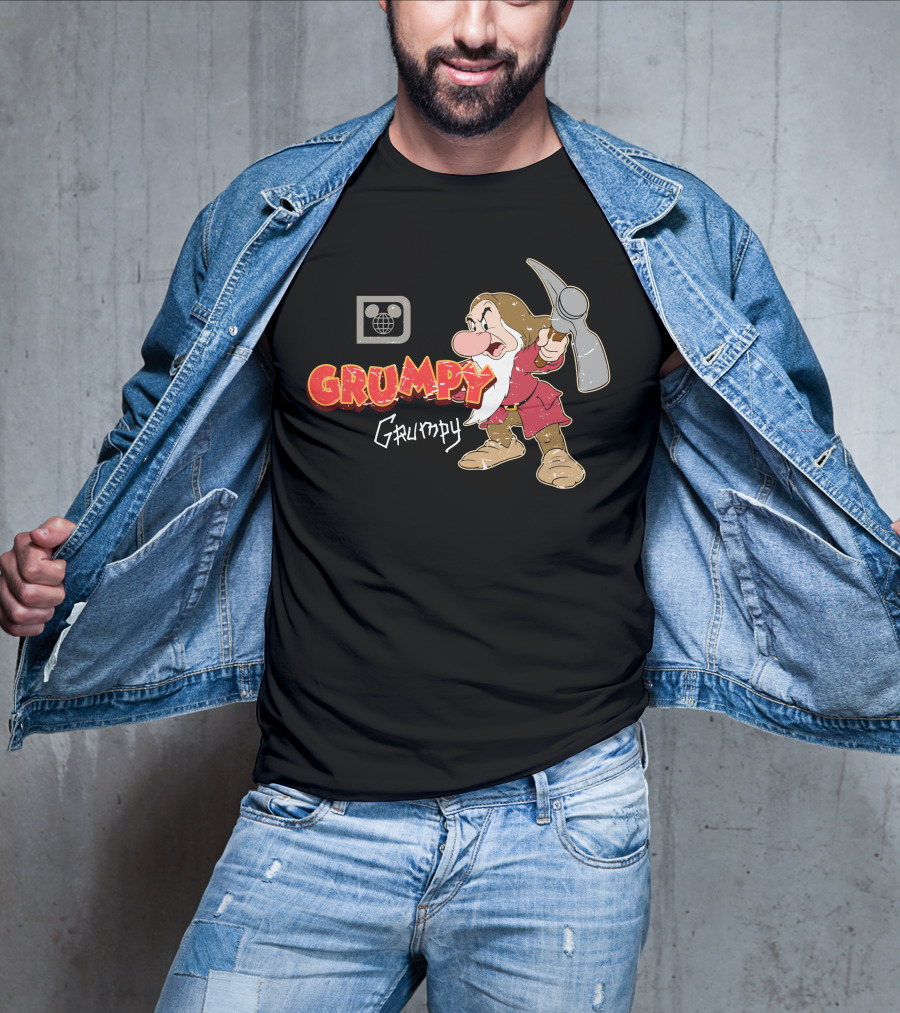 Disney Grumpy Character With Pickaxe T-Shirt