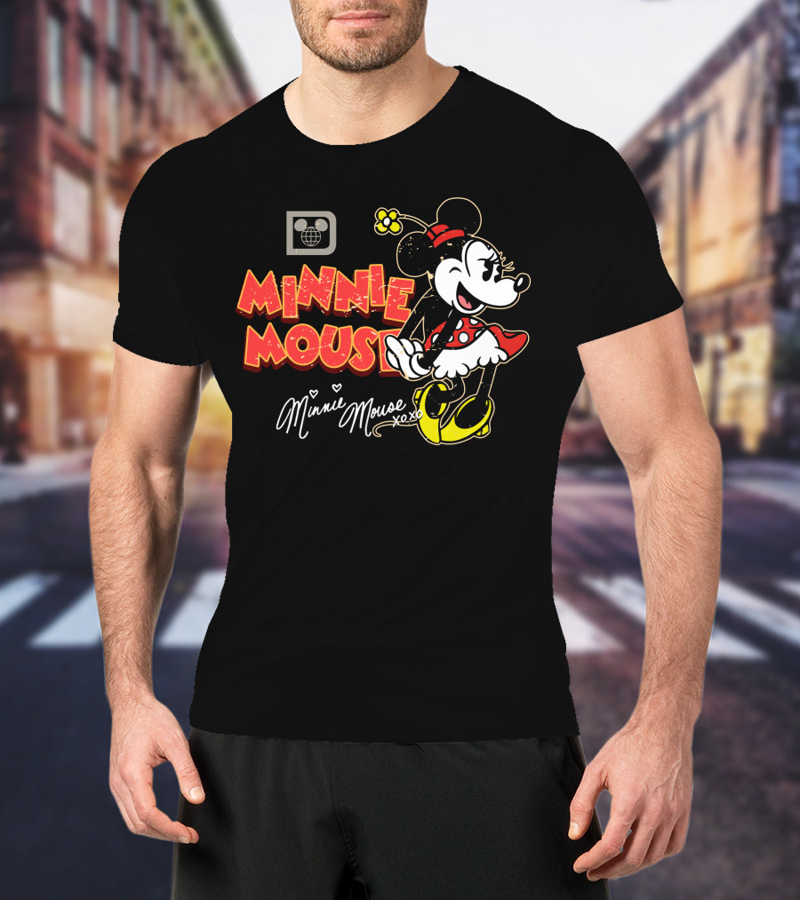 Minnie Mouse Xoxo Vintage Style Cartoon Character T-Shirt