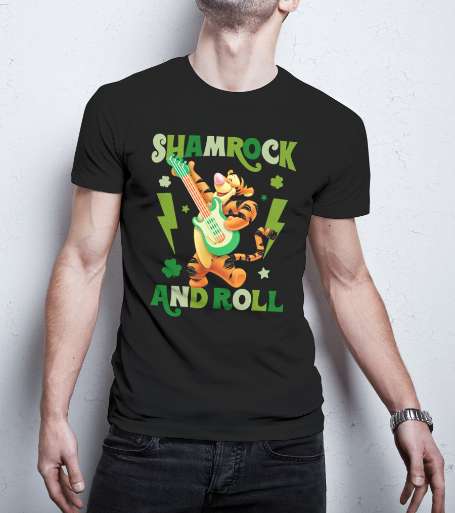 Shamrock And Roll Tigger T-Shirt
