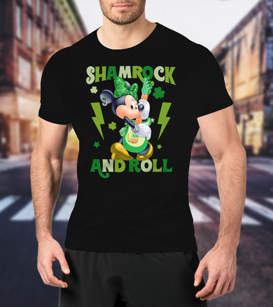 Minnie Shamrock And Roll T-Shirt