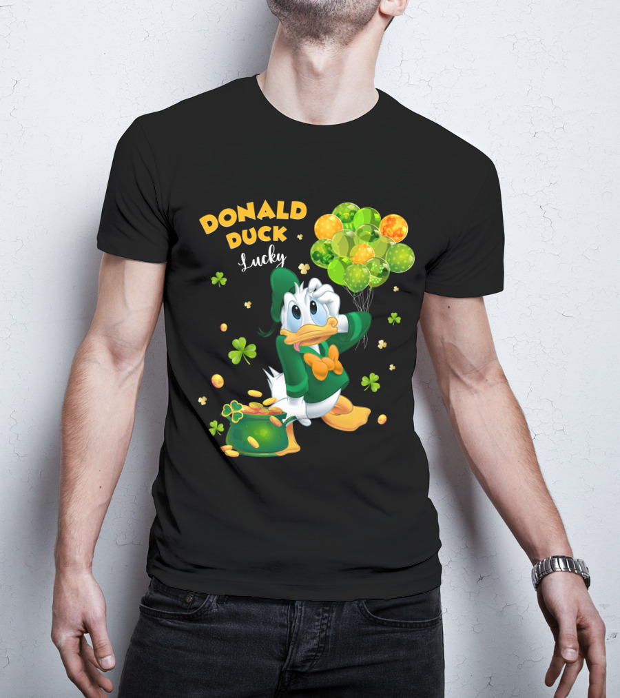 Donald Duck Lucky St. Patrick's Day Balloons T-Shirt