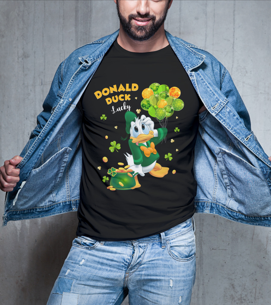 Donald Duck Lucky St. Patrick's Day Balloons T-Shirt
