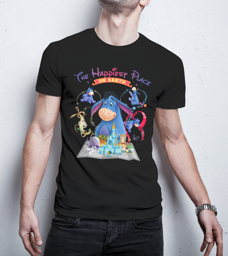 Eeyore The Happiest Place On Earth Disney Theme Park Wonderland T-Shirt