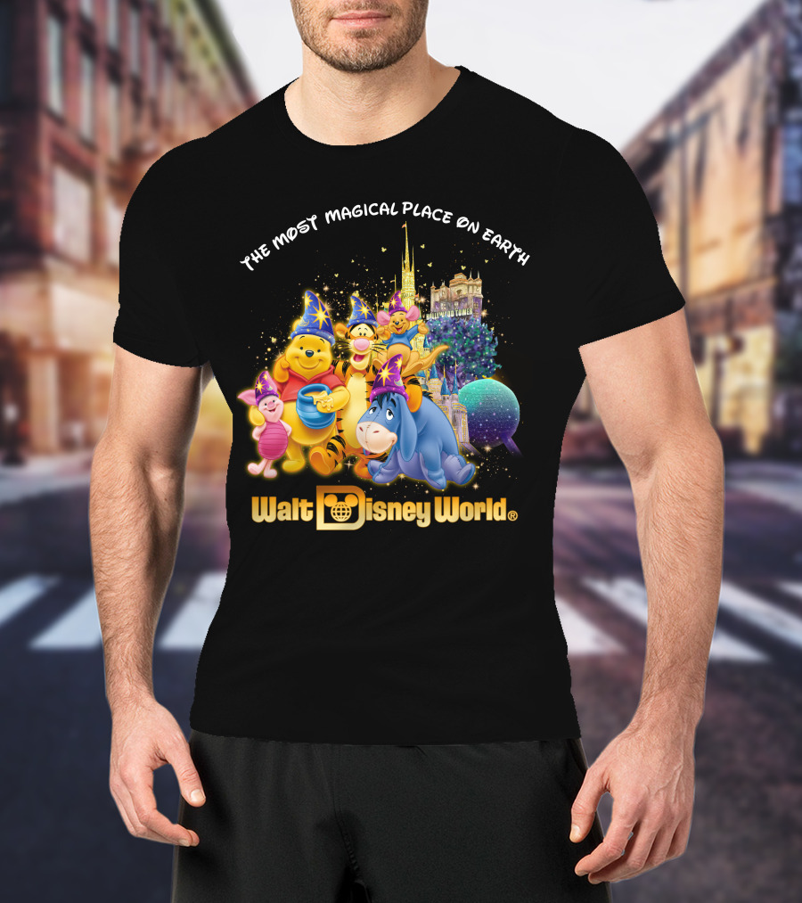 The Most Magical Place On Earth Walt Disney World Winnie The Pooh T-Shirt