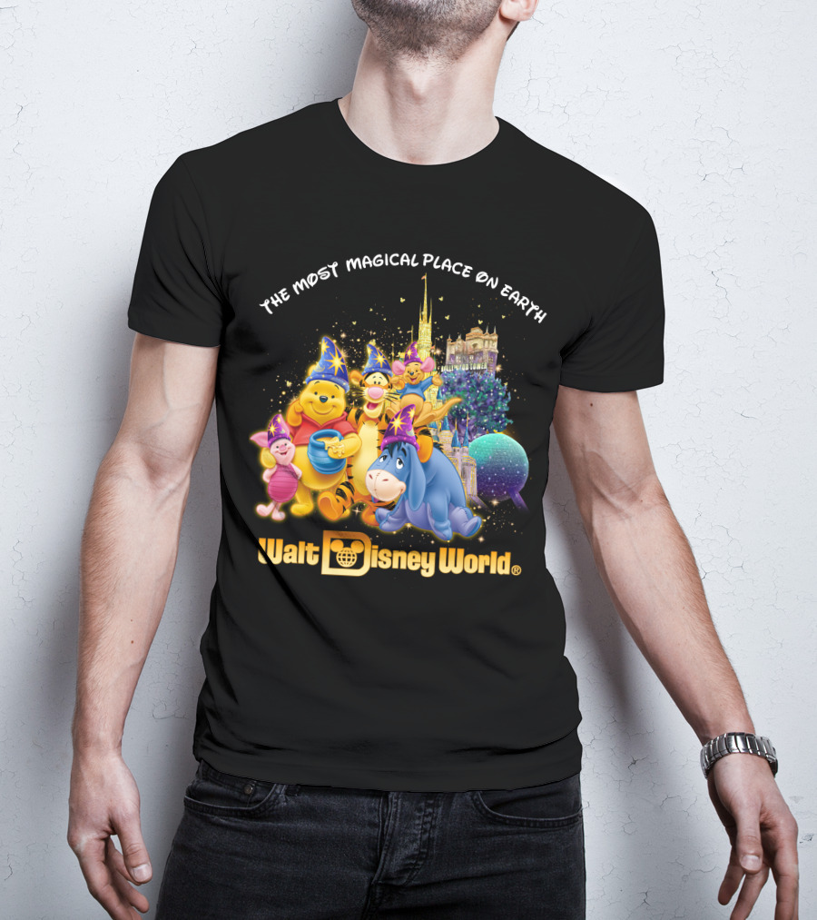 The Most Magical Place On Earth Walt Disney World Winnie The Pooh T-Shirt