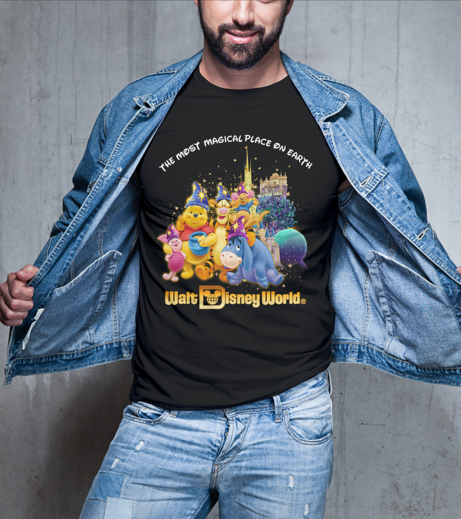 The Most Magical Place On Earth Walt Disney World Winnie The Pooh T-Shirt