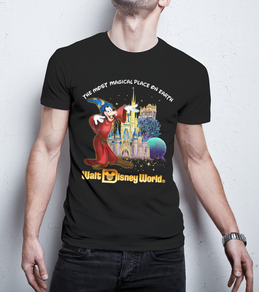 The Most Magical Place On Earth Walt Disney World Goofy Sorcerer's Apprentice T-Shirt