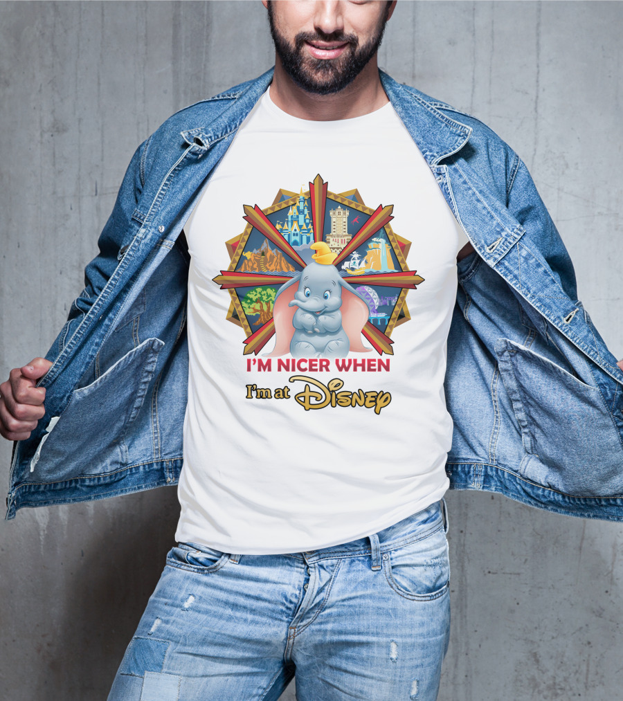 I'm Nicer When I'm At Disney Dumbo T-Shirt