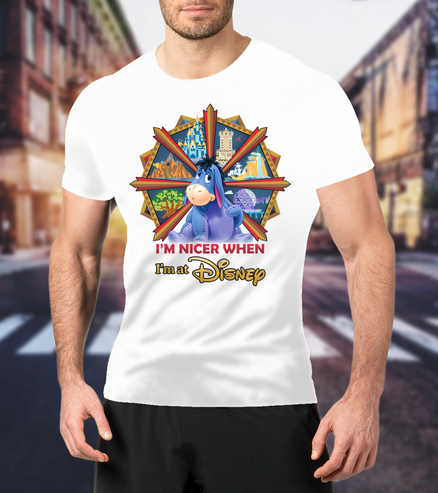 I'm Nicer When I'm At Disney Eeyore T-Shirt