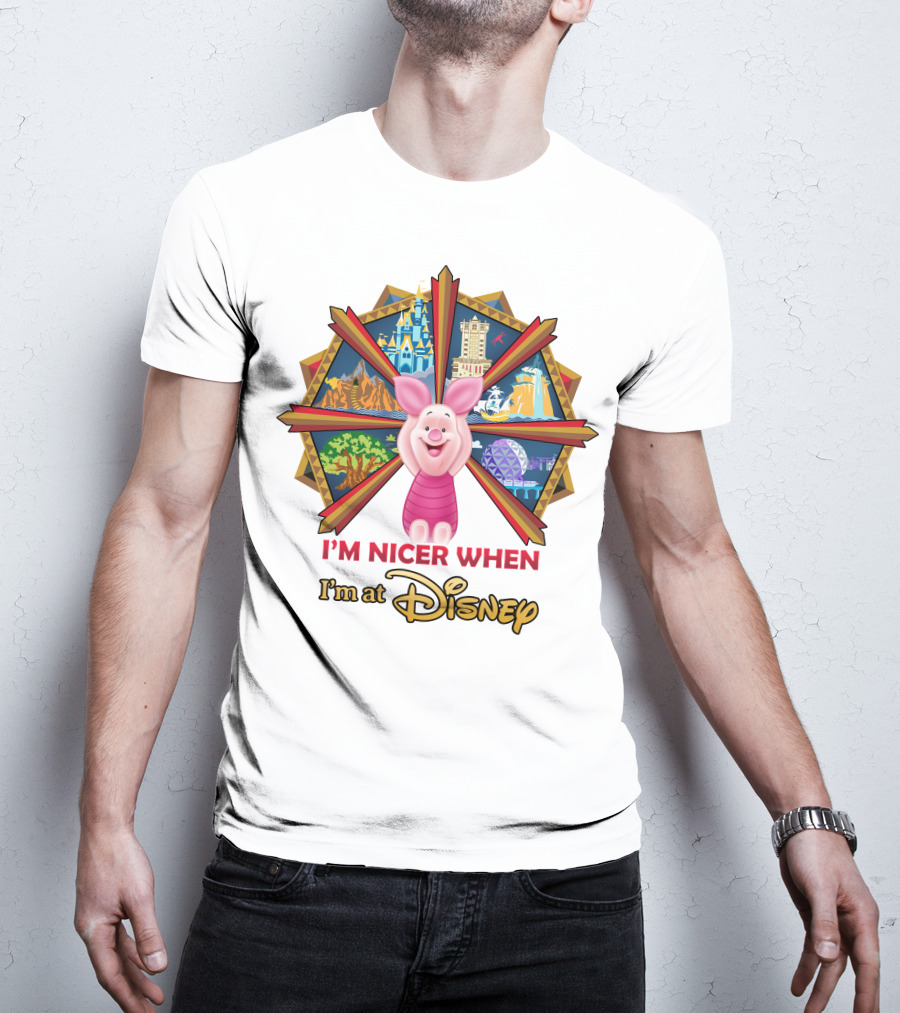 I'm Nicer When I'm At Disney Piglet T-Shirt