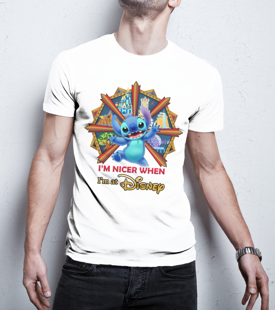 I'm Nicer When I'm At Disney Stitch T-Shirt