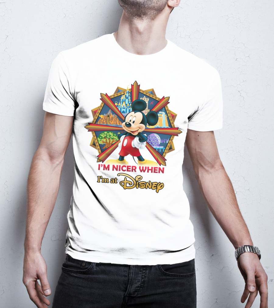 I'm Nicer When I'm At Disney Mickey T-Shirt