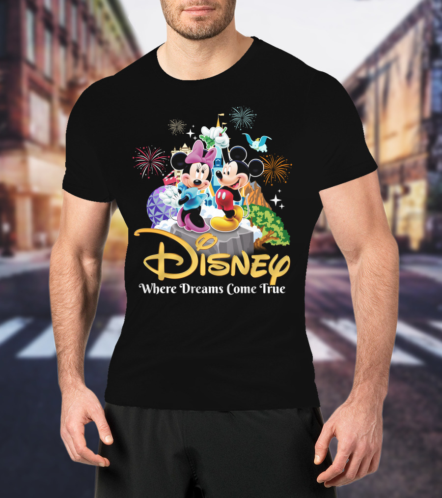 Disney Mickey And Minnie Where Dreams Come True T-Shirt