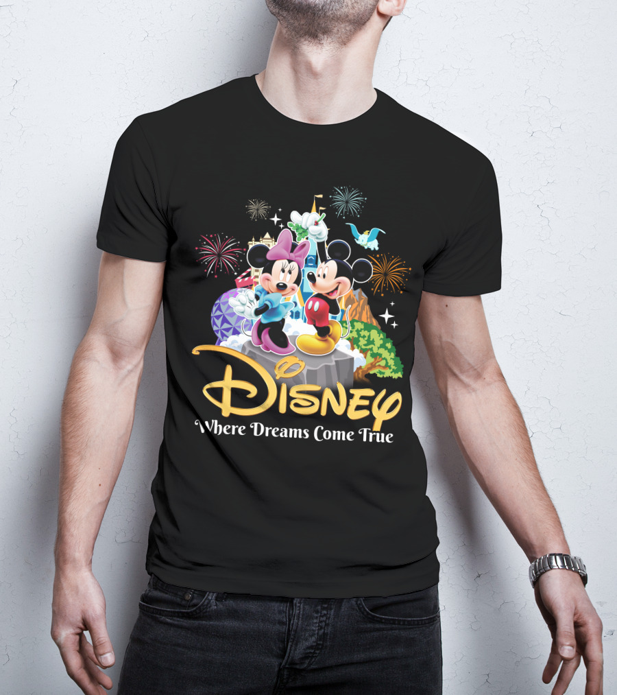 Disney Mickey And Minnie Where Dreams Come True T-Shirt