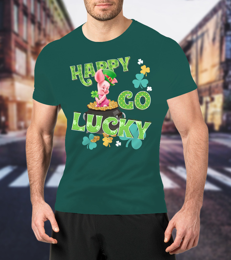 Happy Go Lucky Piglet T-Shirt