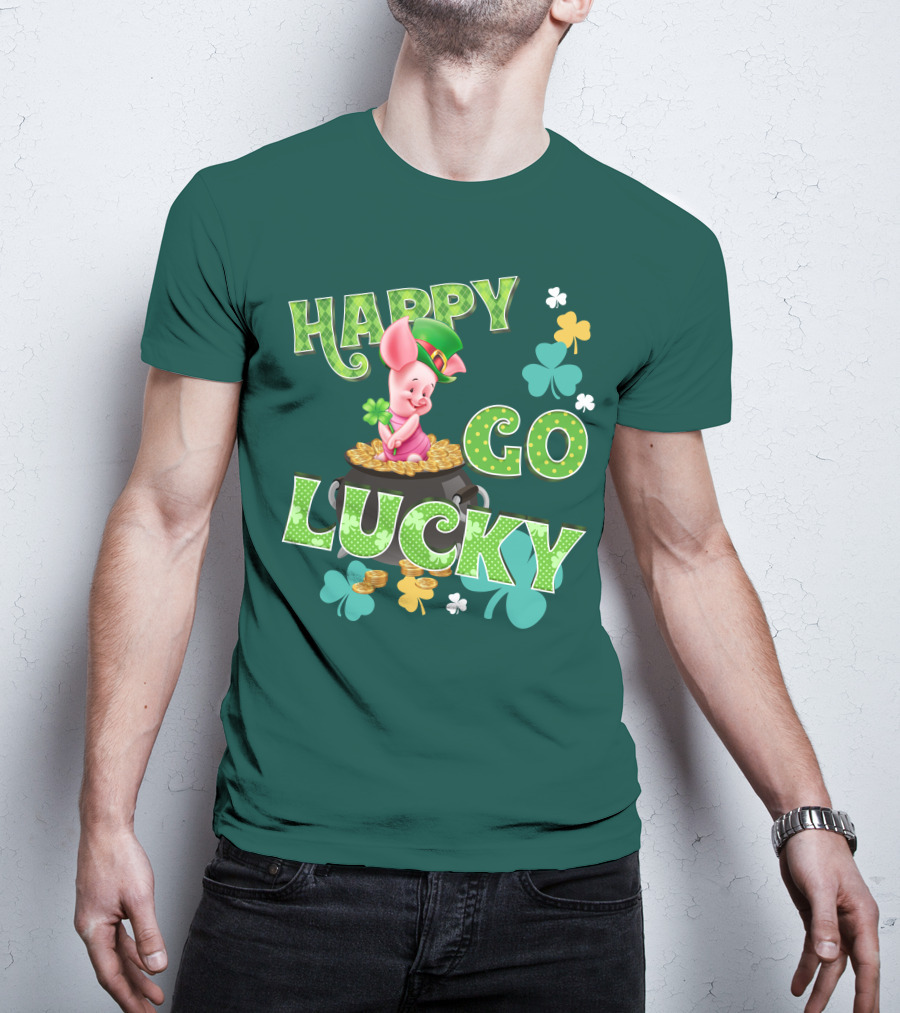 Happy Go Lucky Piglet T-Shirt