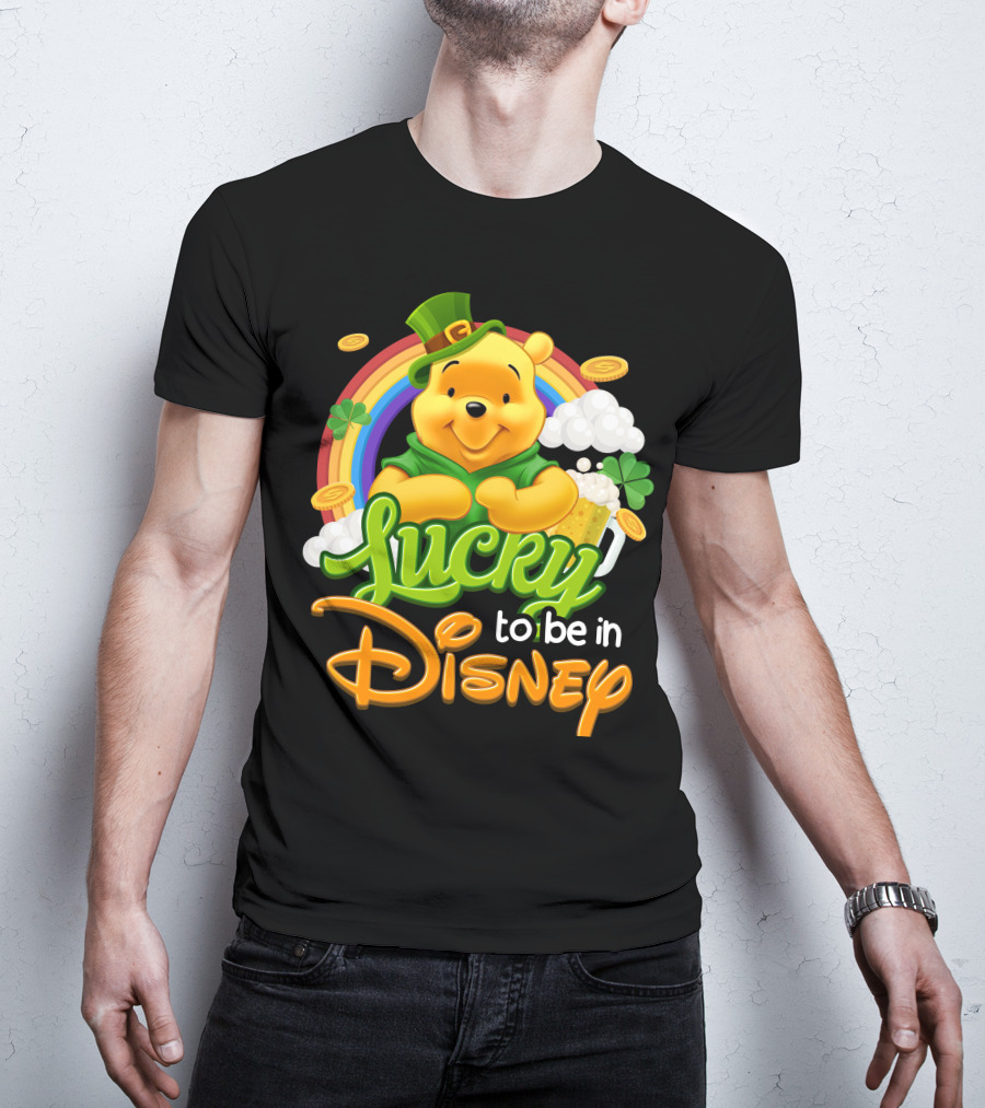 Lucky To Be In Disney Pooh T-Shirt