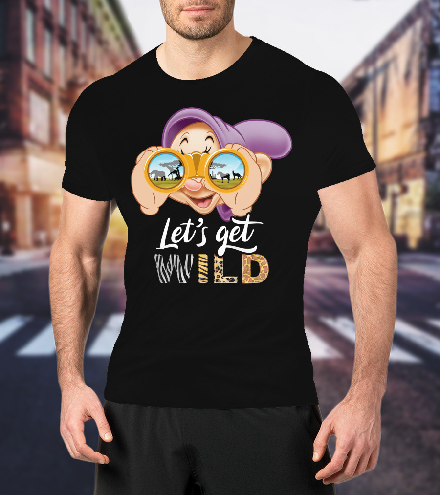 Dopey Let's Get Wild Binoculars Safari Adventure T-Shirt