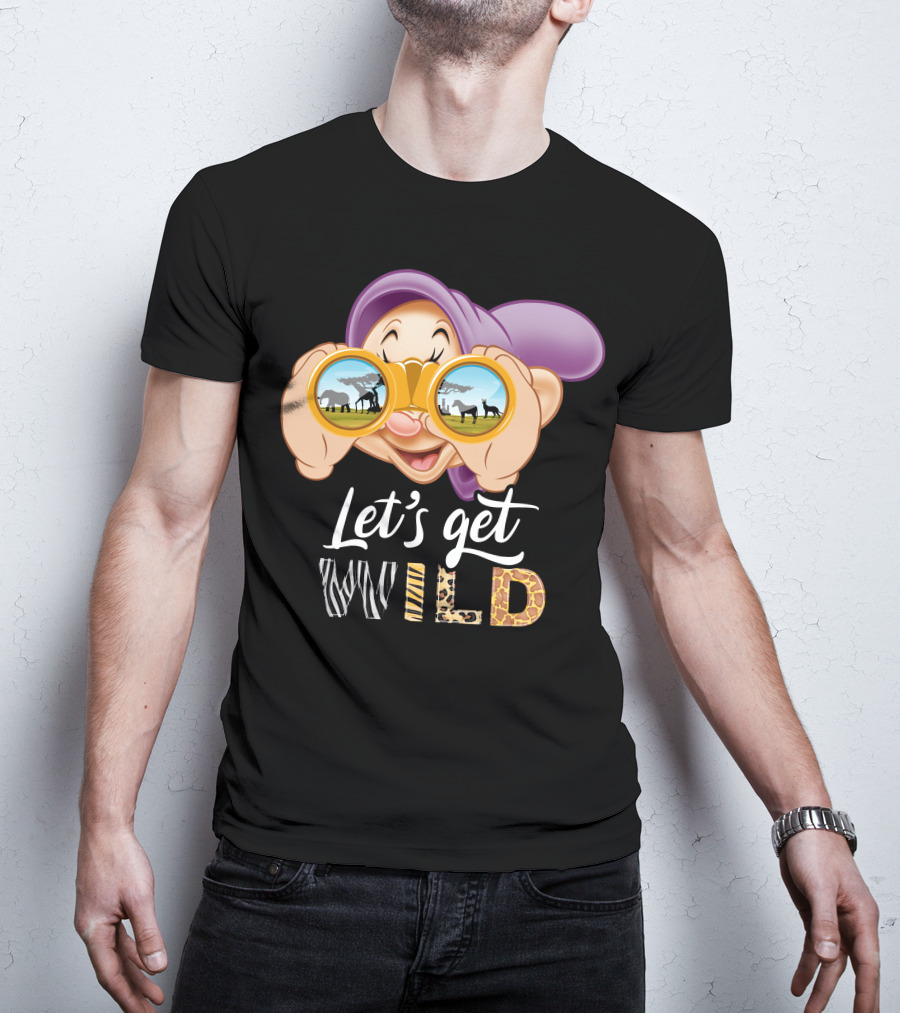 Dopey Let's Get Wild Binoculars Safari Adventure T-Shirt