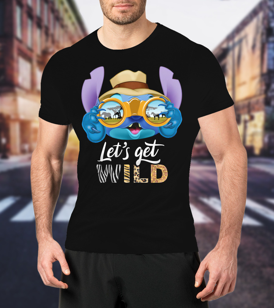 Stitch Let's Get Wild Safari Adventure T-Shirt