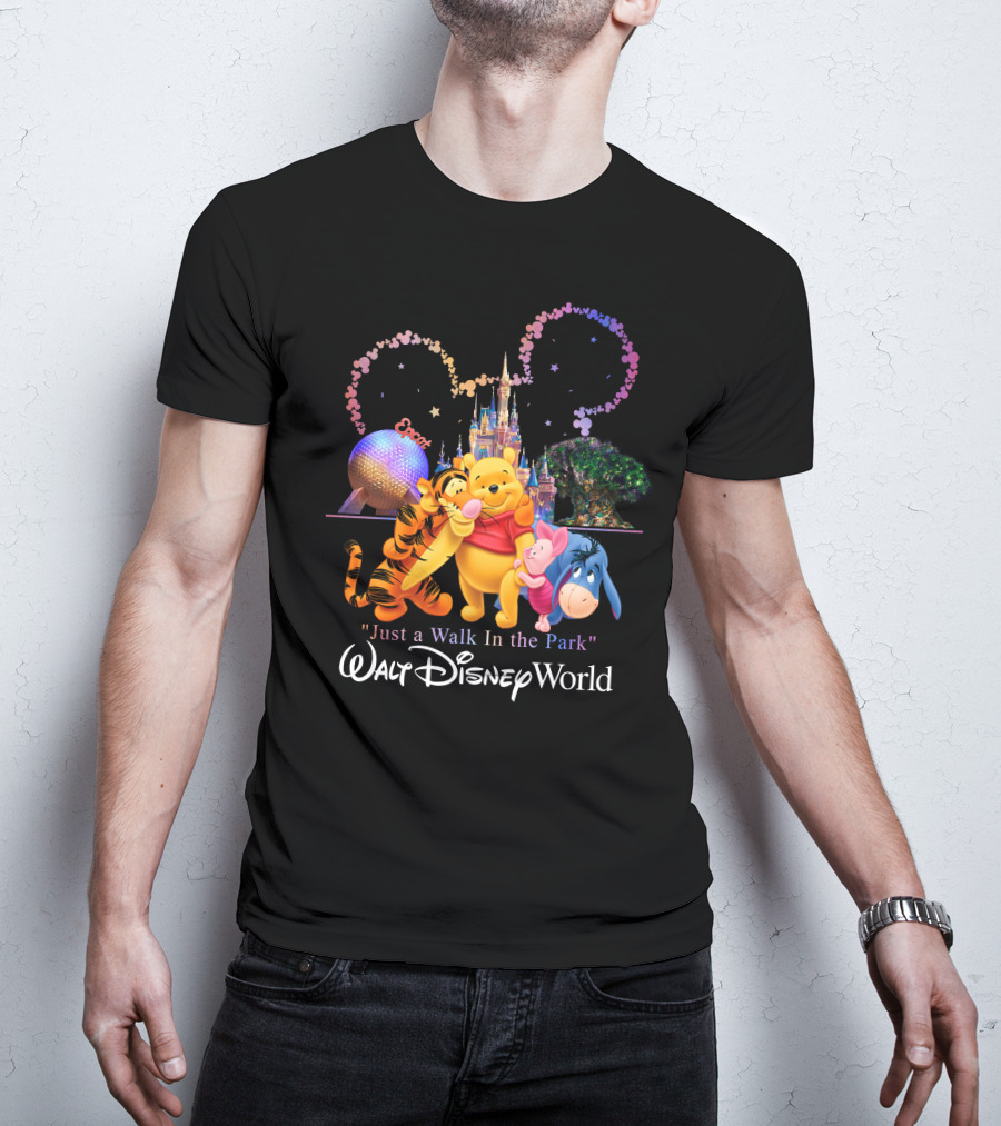 Winnie The Pooh Just A Walk In The Park Walt Disney World Epcot T-Shirt