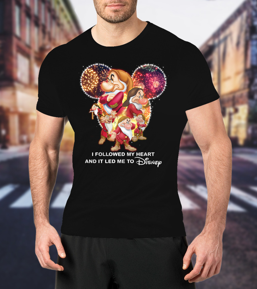 Grumpy I Followed My Heart And It Led Me To Disney Fireworks T-Shirt