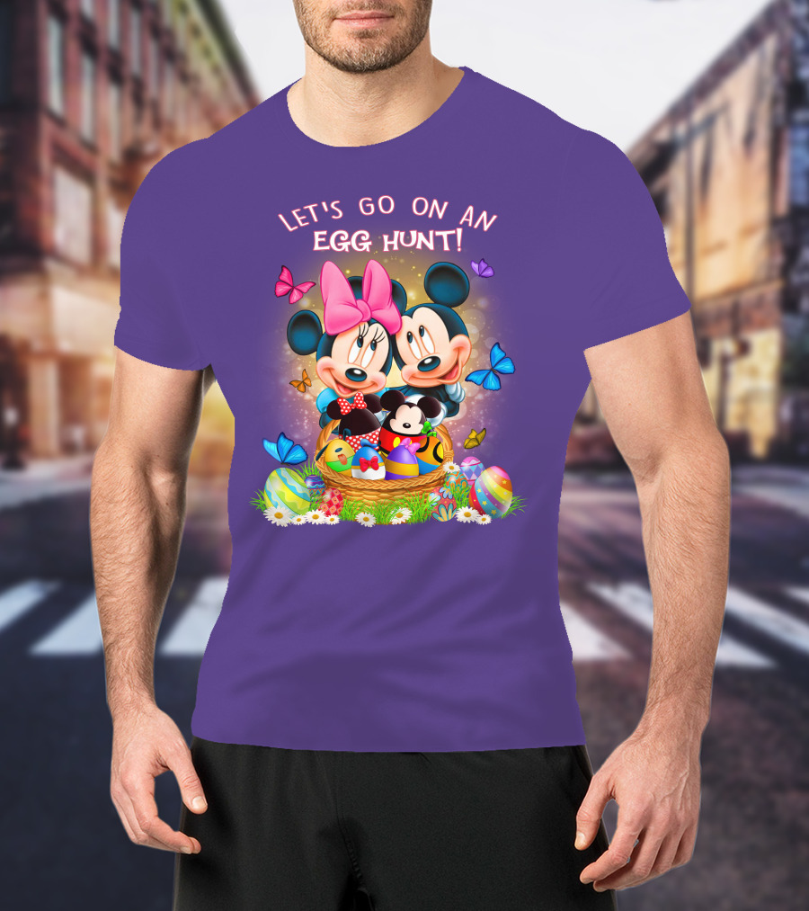 Let's Go On An Egg Hunt Mickey & Minnie T-Shirt