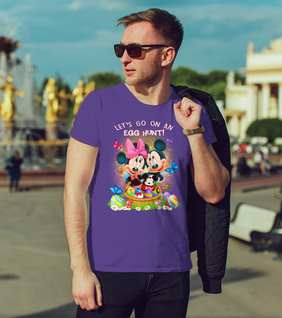 Let's Go On An Egg Hunt Mickey & Minnie T-Shirt