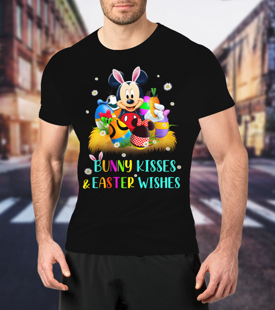 Mickey Bunny Kisses & Easter Wishes T-Shirt